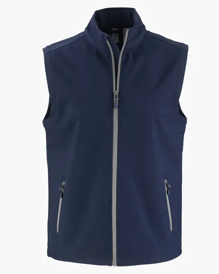 Clique Tempo Recycled Stretch Softshell Full Zip Vest — view 7