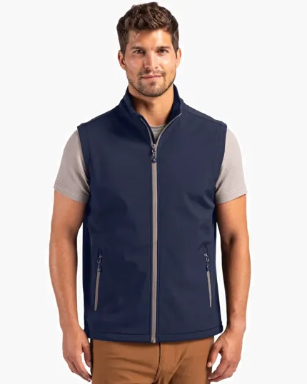 Clique Tempo Recycled Stretch Softshell Full Zip Vest — view 2