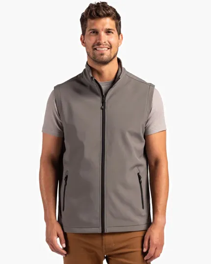 Clique Tempo Recycled Stretch Softshell Full Zip Vest — view 3