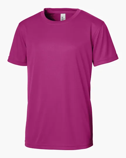 Clique Spin Solution-dyed Performance Jersey Youth Short Sleeve Tee — view 4