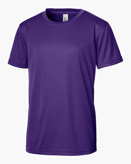 Clique Spin Solution-dyed Performance Jersey Youth Short Sleeve Tee — view 7