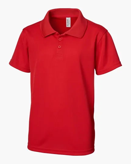Clique Spin Solution-Dyed Performance Pique Youth Polo — view 6