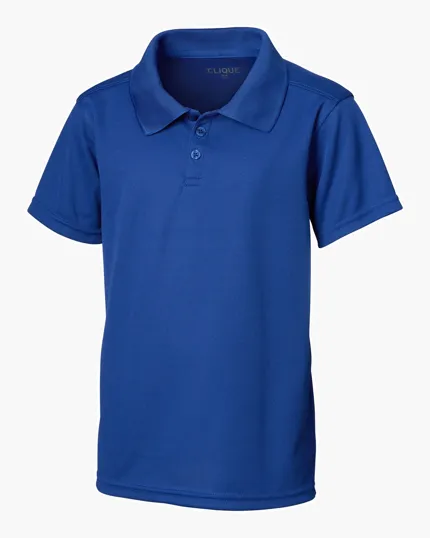 Clique Spin Solution-Dyed Performance Pique Youth Polo — view 8