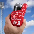 American Made Foam Finger Can Cooler — view 3