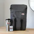 OrigAudio Grab & Go Kit with Recycled Backpack, French Press, and Powerbank