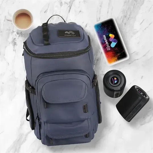 OrigAudio On A Mission Kit with Recycled Backpack, Power Bank, and Speaker — view 2