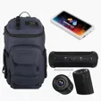 OrigAudio On A Mission Kit with Recycled Backpack, Power Bank, and Speaker
