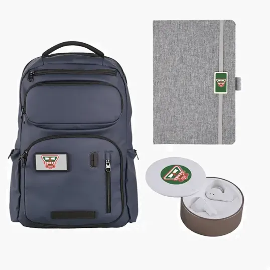 OrigAudio A+ Student Kit with Recycled Backpack, Journal, and Earbuds — view 2