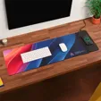 Nowire™ Recycled Desk Mat with Wireless Charging Pad