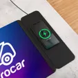 Nowire™ Recycled Desk Mat with Wireless Charging Pad — view 5