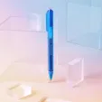Flowriter Pen with Jumbo Translucent Barrel and Blue Gel Ink — view 2