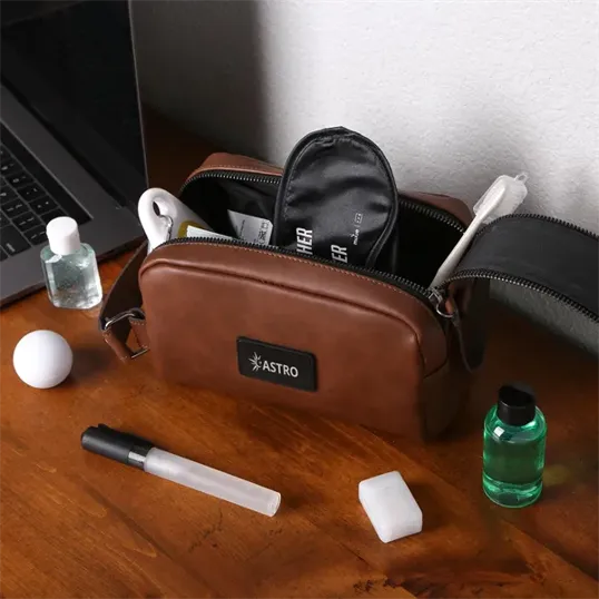OrigAudio Del Mar Leather Dopp Kit — view 2