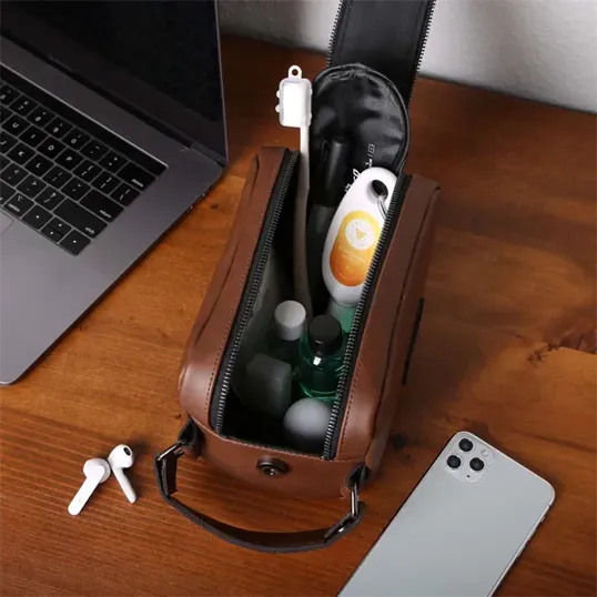 OrigAudio Del Mar Leather Dopp Kit — view 3