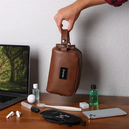 OrigAudio Del Mar Leather Dopp Kit — view 5