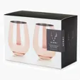 Viski Copper Stemless Wine Glasses — view 3