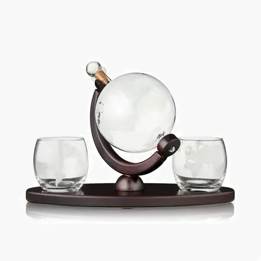 Viski Globe Decanter & Whiskey Tumblers Set — view 3