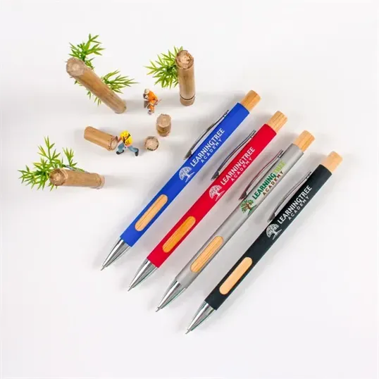 Hub Pen Bamboozle Comfort Recycled Aluminum & Bamboo Pen