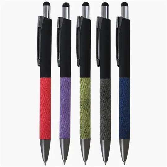 Hub Pen Ecometal Denim Stylus Pen — view 2