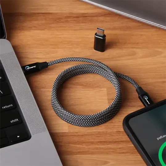 Coil Up Magnetic Charging Cable — view 2