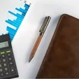 Luxwood Ballpoint Pen with Genuine Rosewood & Gunmetal