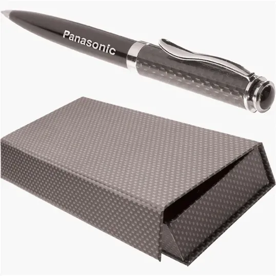 Carbonite Carbon Fiber Ballpoint Pen with Gift Box — view 3