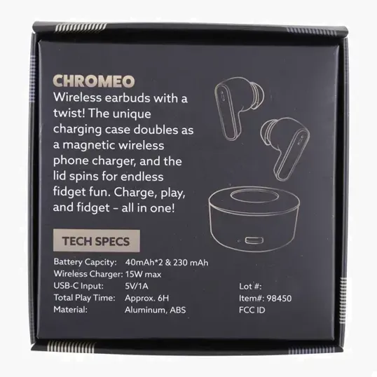 OrigAudio Chromeo Wireless Earbuds with Charger — view 5