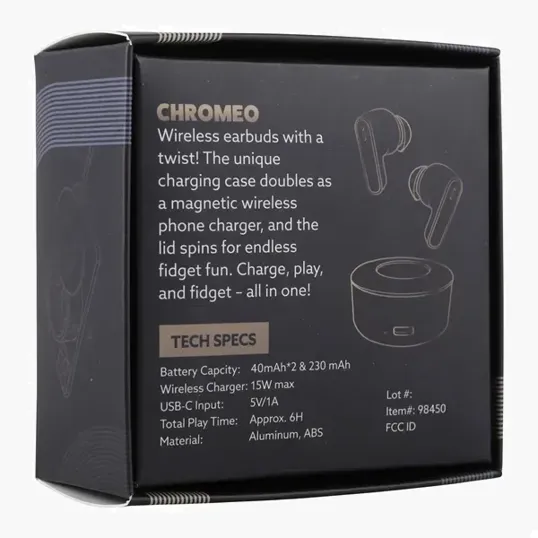 OrigAudio Chromeo Wireless Earbuds with Charger — view 10
