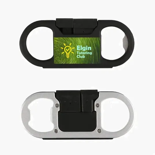 Clip Trip Keychain Charging Cable with Bottle Opener — view 4