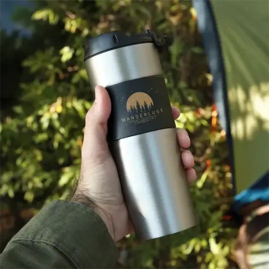 OrigAudio French Presso Stainless Coffee Tumbler — view 3