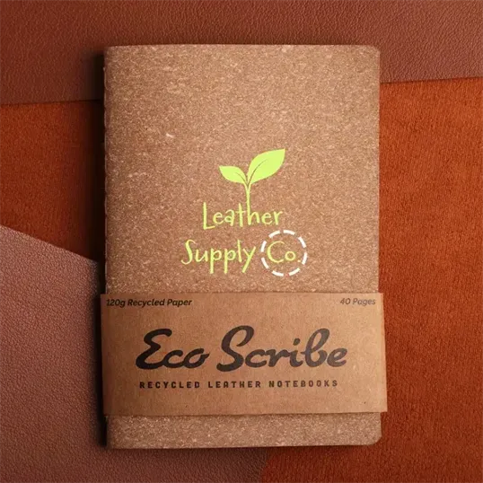 EcoScribe™ Pocket Notebook, Recycled Leather — view 5