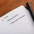 EcoScribe™ Pocket Notebook, Recycled Leather — view 6