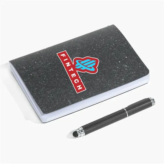EcoScribe™ Pocket Notebook, Recycled Leather — view 2