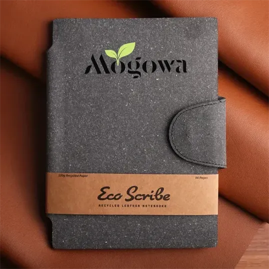 EcoScribe™ Recycled Leather Notebook — view 3