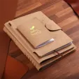 EcoScribe™ Recycled Leather Notebook Cover — view 6