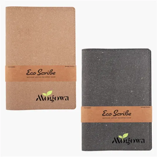 EcoScribe™ Recycled Leather Notebook Cover — view 2