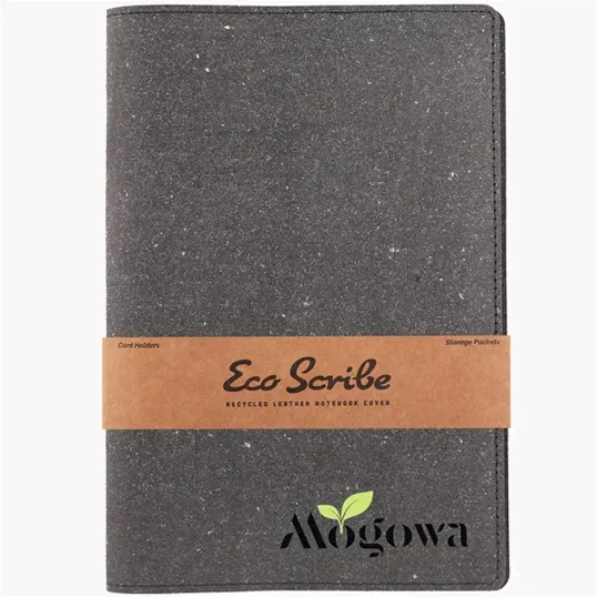 EcoScribe™ Recycled Leather Notebook Cover — view 8