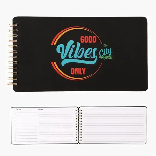Jot Spot Desktop Notebook, 80 Pages, Recycled PU Leather Cover — view 4
