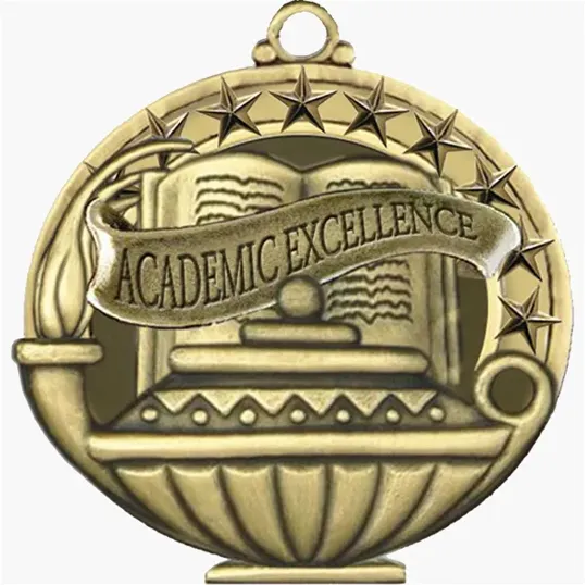 BCG Creations Stock Academic Medals, Antique Gold