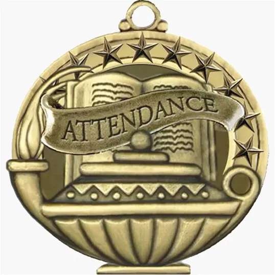 BCG Creations Stock Academic Medals, Antique Gold — view 2
