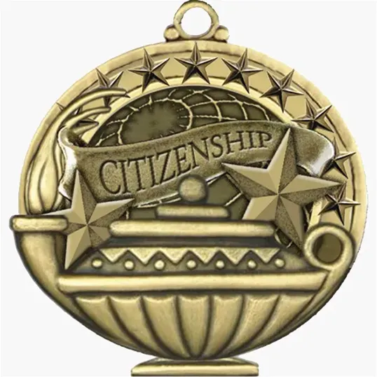 BCG Creations Stock Academic Medals, Antique Gold — view 3