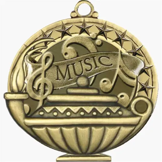 BCG Creations Stock Academic Medals, Antique Gold — view 8