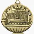 BCG Creations Stock Academic Medals, Antique Gold — view 2