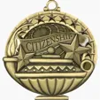 BCG Creations Stock Academic Medals, Antique Gold — view 3