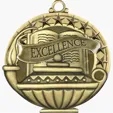 BCG Creations Stock Academic Medals, Antique Gold — view 5