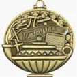 BCG Creations Stock Academic Medals, Antique Gold — view 7