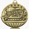 BCG Creations Stock Academic Medals, Antique Gold — view 9