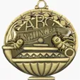 BCG Creations Stock Academic Medals, Antique Gold — view 14