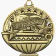 BCG Creations Stock Academic Medals, Antique Gold — view 15