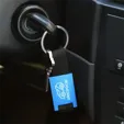Edge Aluminum Key Ring with Webbing