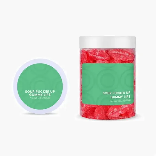Jelly Belly Sour Pucker Lips Large Jar — view 4
